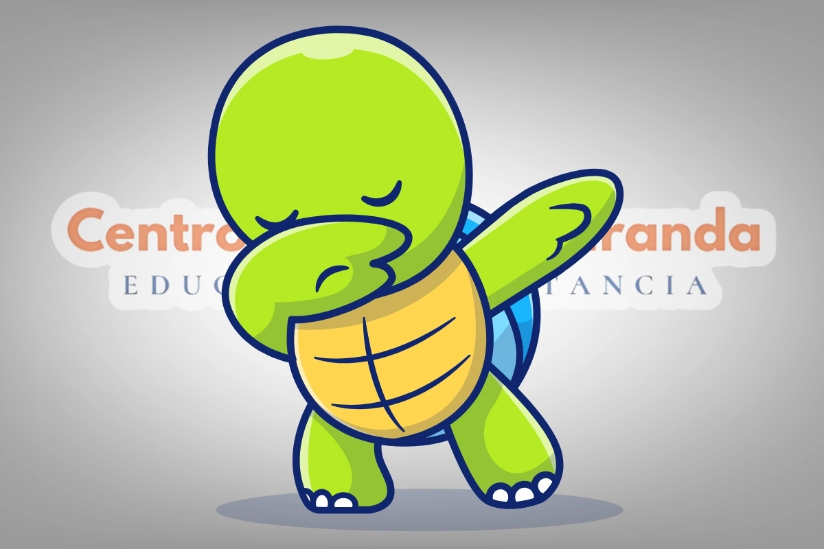 Niño practicando los pasos de la técnica de la tortuga replegando su cuerpo para relajarse