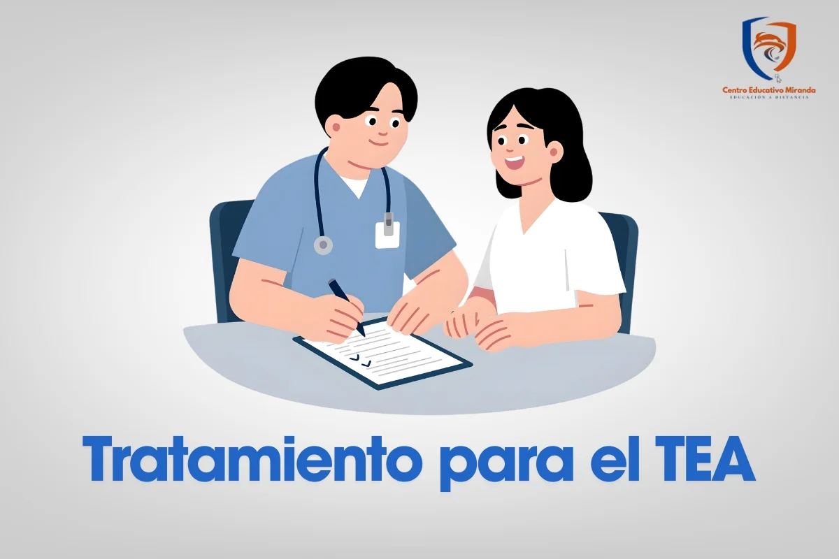 Infografía que resume los pilares de la intervención en TEA: lenguaje, integración sensorial, psicología y escuela